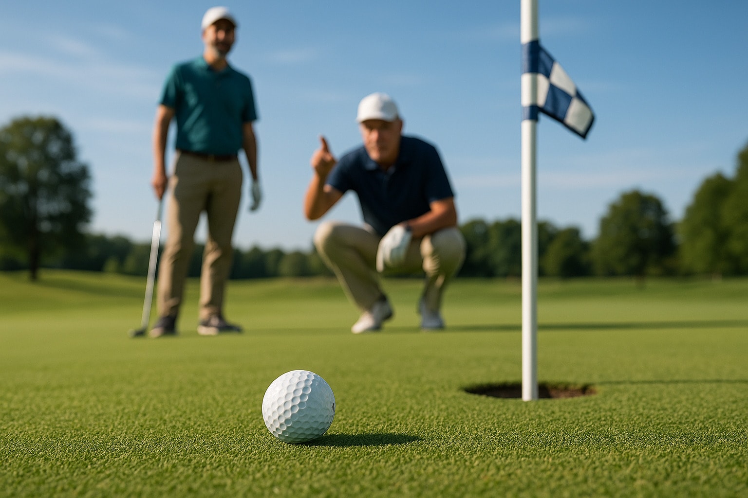 A near-tap-in putt on the green that’s an easy gimme for the opponent A near-tap-in putt on the green that’s an easy gimme for the opponent