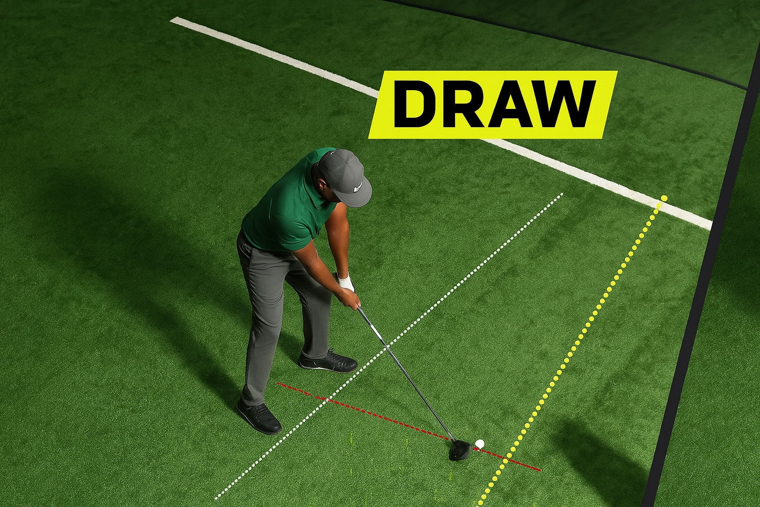 Draw in Golf: A controlled shot that curves gently from right to left (for right-handed players), gaining distance and accuracy Draw in Golf: A controlled shot that curves gently from right to left (for right-handed players), gaining distance and accuracy