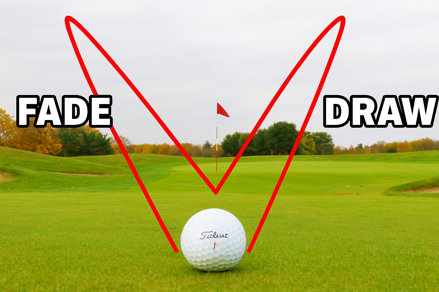Fade and Draw: A fade curves slightly right, a draw curves slightly left Fade and Draw: A fade curves slightly right, a draw curves slightly left