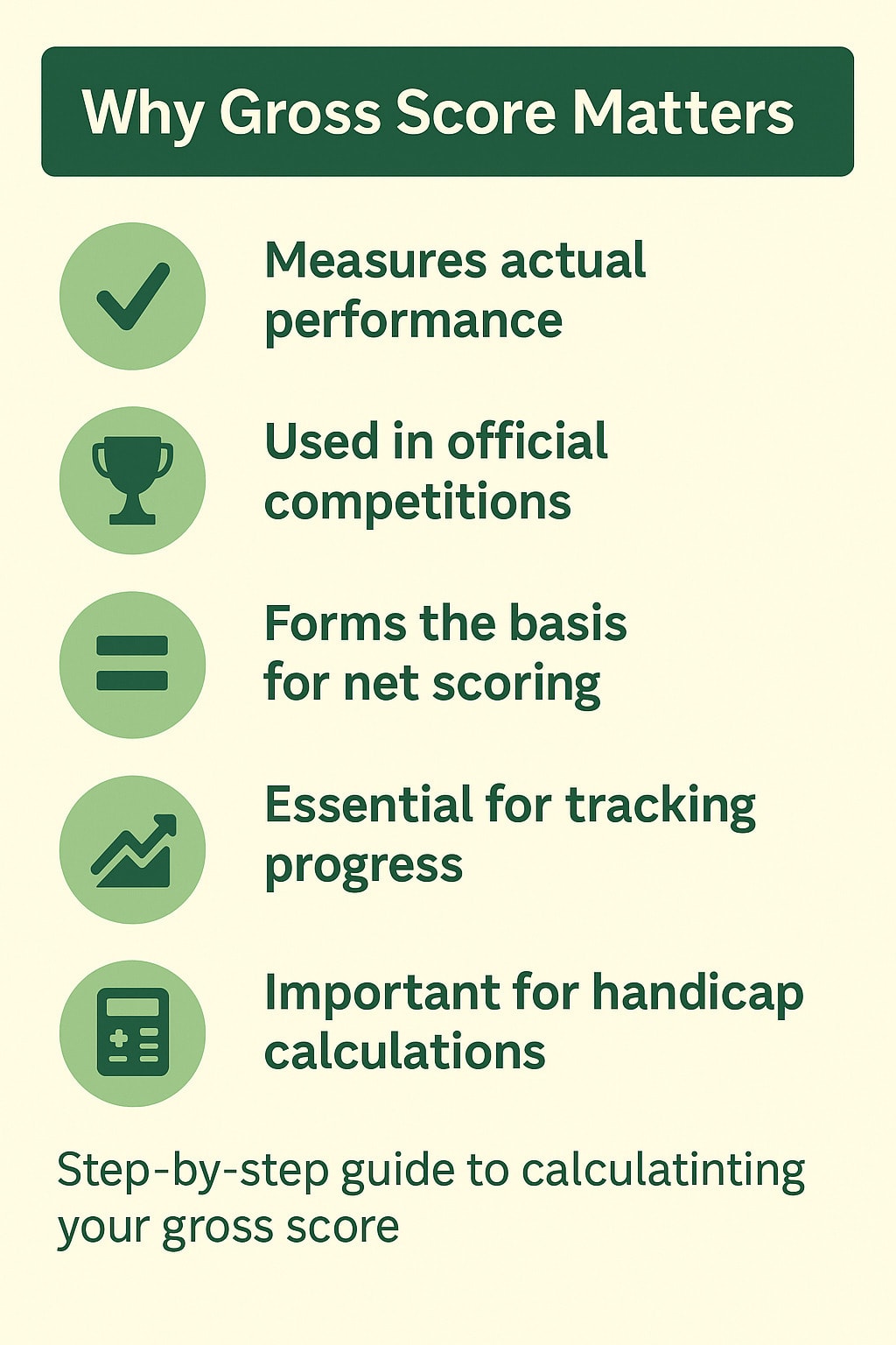 Key reasons why gross score matters in golf Key reasons why gross score matters in golf