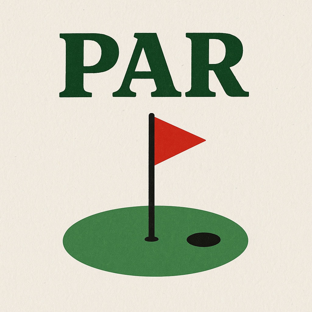 Par - The standard score for a golf hole Par - The standard score for a golf hole
