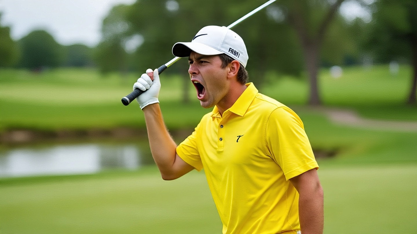 Shouting “Fore!” - a centuries-old warning to anyone standing ahead. Shouting “Fore!” - a centuries-old warning to anyone standing ahead.