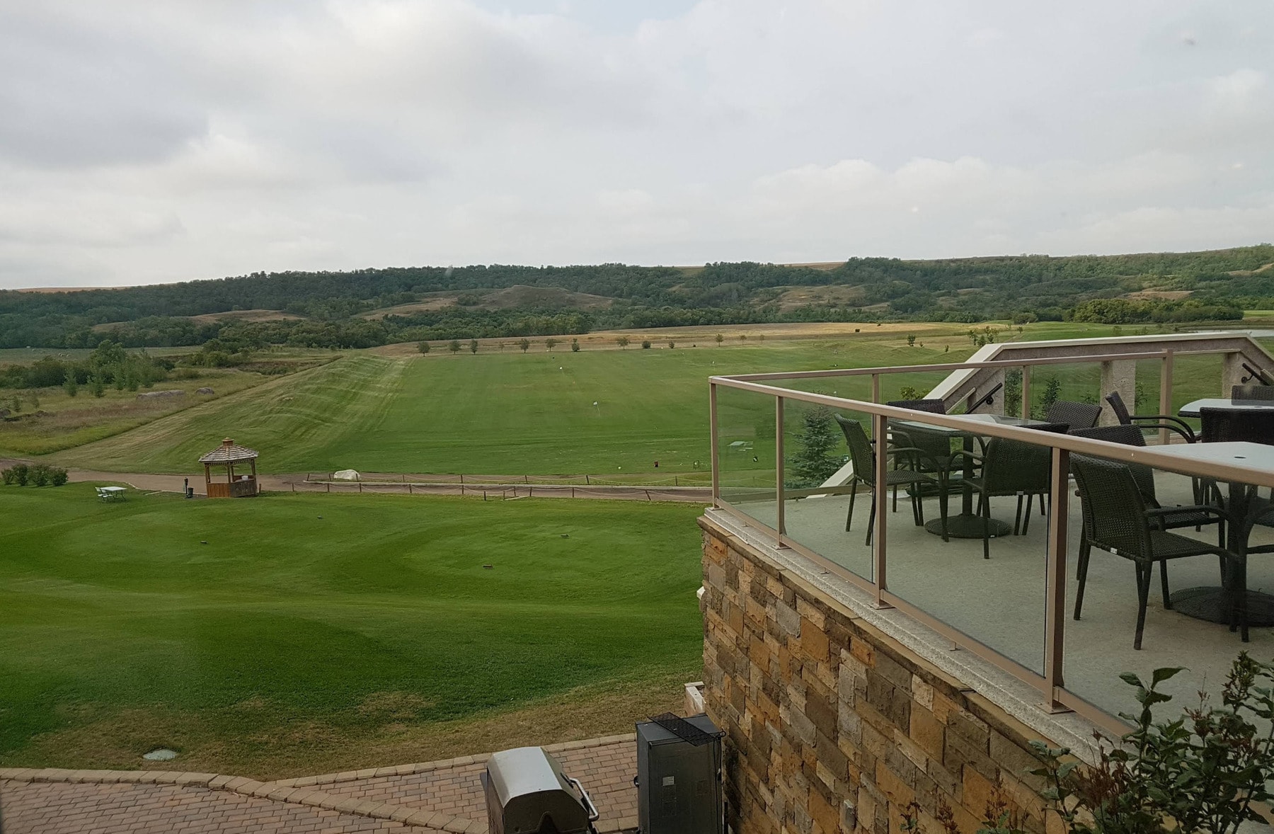 A relaxing patio view overlooking the rolling fairways of Deer Valley Golf Club in the scenic Qu’Appelle Valley. A relaxing patio view overlooking the rolling fairways of Deer Valley Golf Club in the scenic Qu’Appelle Valley.