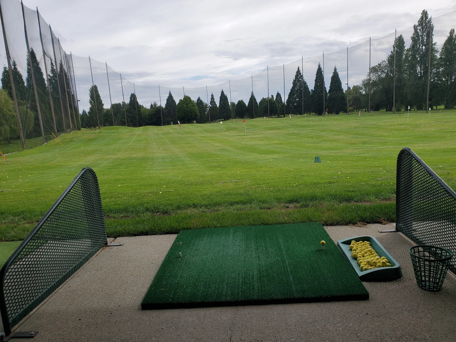 Covered driving range at McCleery — ideal for dialing in your swing rain or shine. Covered driving range at McCleery — ideal for dialing in your swing rain or shine.