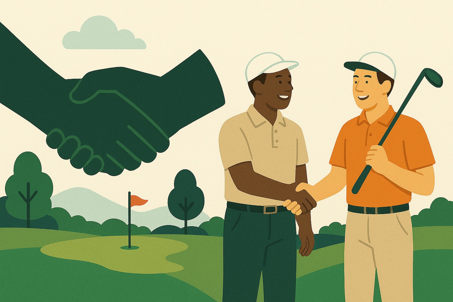 Golf builds lasting friendships through shared moments on the course. Golf builds lasting friendships through shared moments on the course.