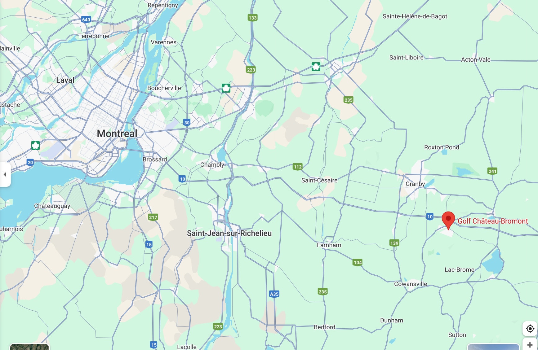 Golf Château-Bromont is nestled at the base of Mont Brome, surrounded by scenic hills and vineyards in Quebec’s Eastern Townships. Golf Château-Bromont is nestled at the base of Mont Brome, surrounded by scenic hills and vineyards in Quebec’s Eastern Townships.