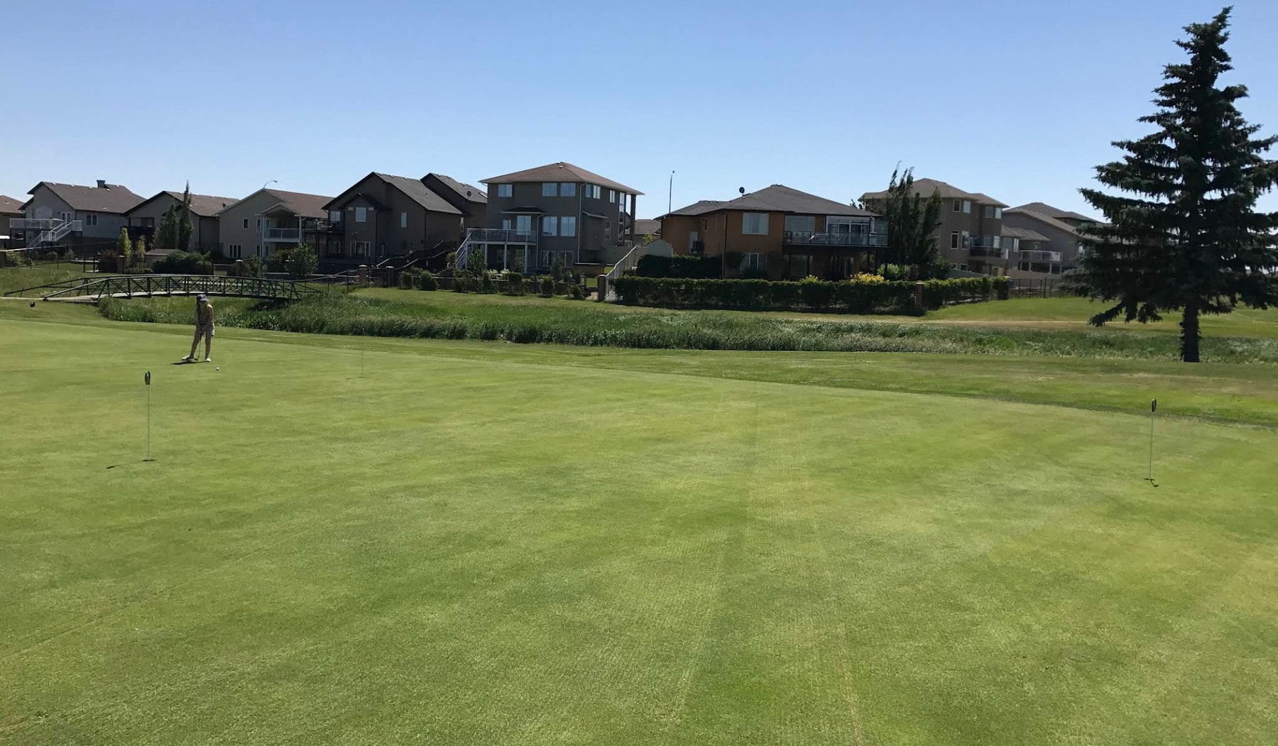 Golfer practices putting on a sunny day at Joanne Goulet Golf Course in northwest Regina. Golfer practices putting on a sunny day at Joanne Goulet Golf Course in northwest Regina.