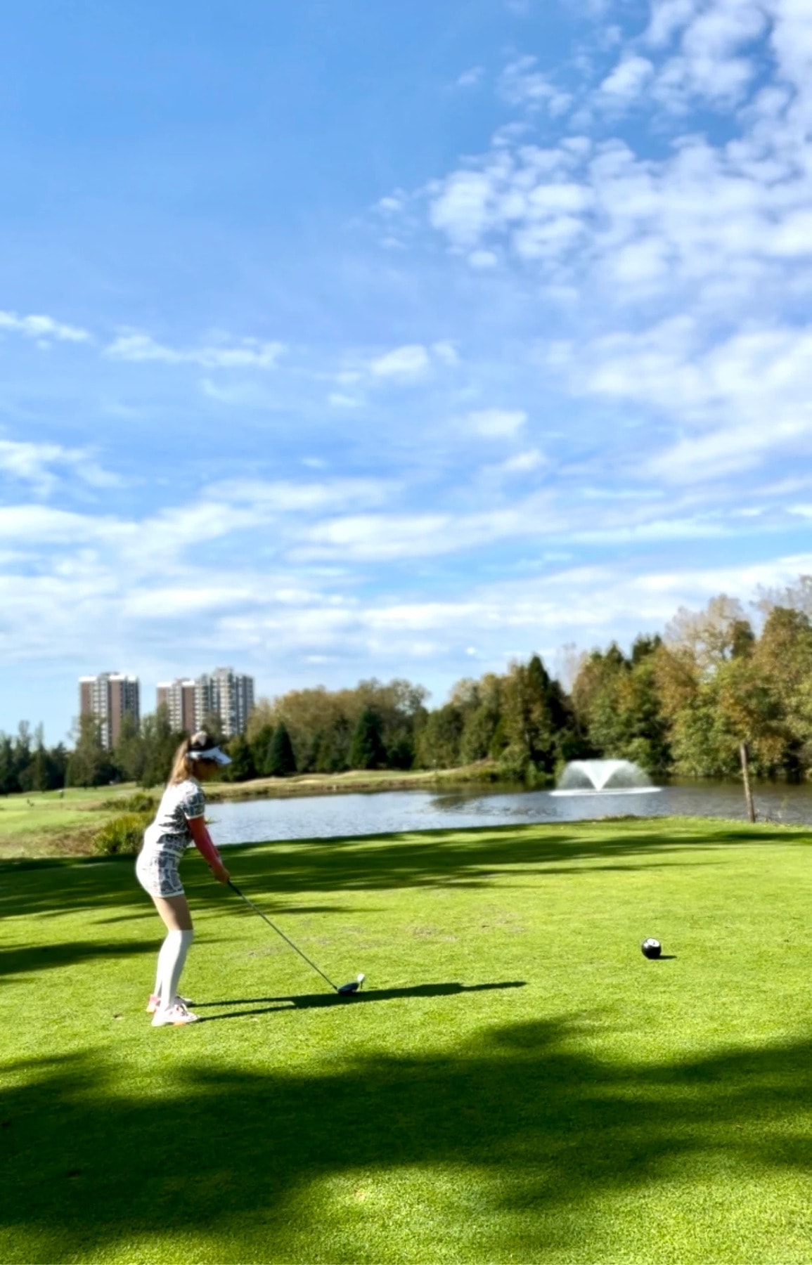 Teeing off with a view—Langara Golf Course features water hazards and cityscape backdrops, offering a fun and photogenic challenge for all players. Teeing off with a view—Langara Golf Course features water hazards and cityscape backdrops, offering a fun and photogenic challenge for all players.