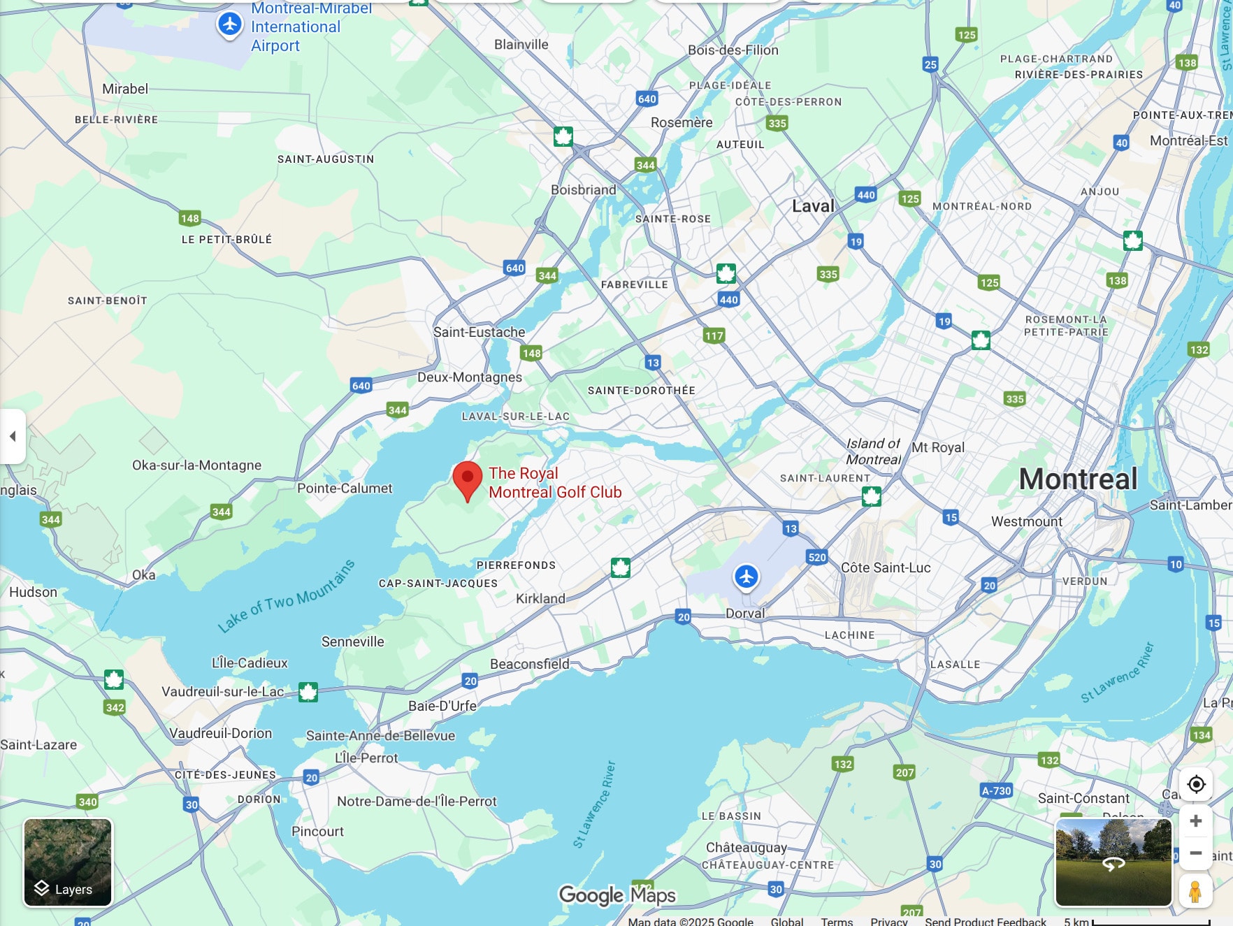 The Royal Montreal Golf Club sits on Île-Bizard, just west of Montreal, overlooking the beautiful Lake of Two Mountains. The Royal Montreal Golf Club sits on Île-Bizard, just west of Montreal, overlooking the beautiful Lake of Two Mountains.